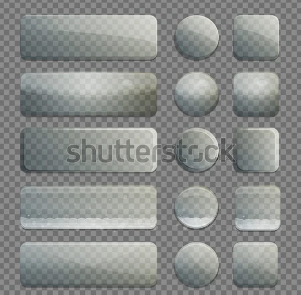 Glass Bubble App Buttons
