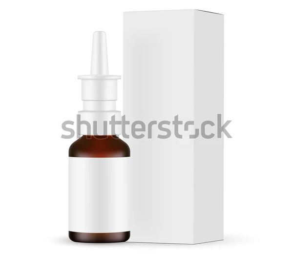 Glass Nasal Spray Bottle Mockup