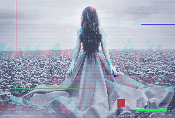 Glitch Animated Photoshop Effects