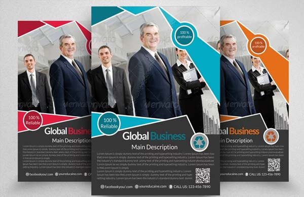 Global Business Solution Flyer Template