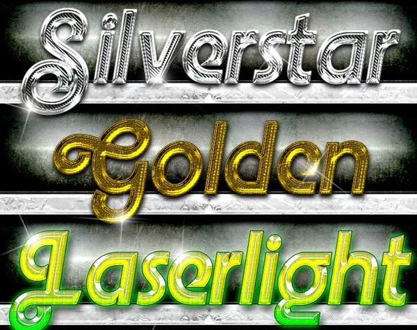 Glossy 3D Professional Text Layer Styles