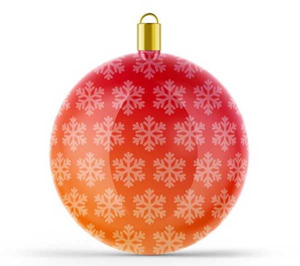 Glossy Christmas Pin Mockup