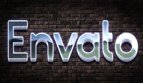 Glossy Glass 3D PSD Text Style Effects