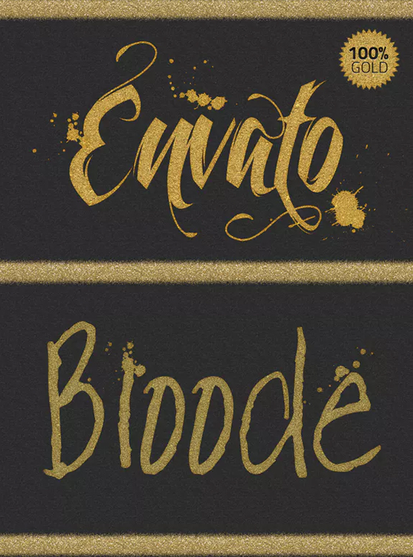 Gold Sparkling Photoshop Styles