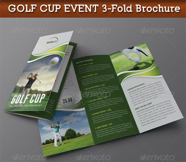 Golf Cup Event 3-Fold Brochure