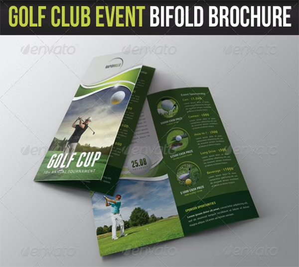 Golf Cup Event Bifold Brochure