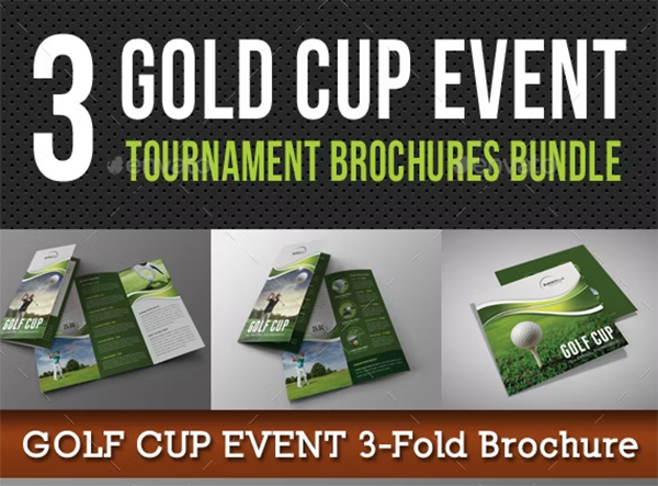 Golf Cup Event Brochure Bundle