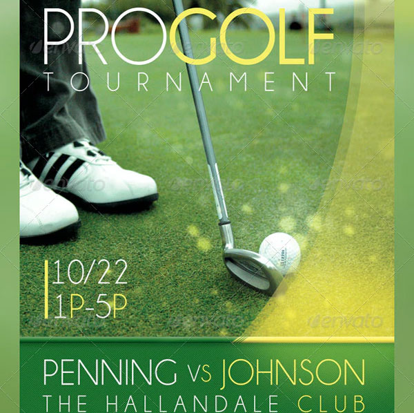 Golf Sports Event Template Bundle