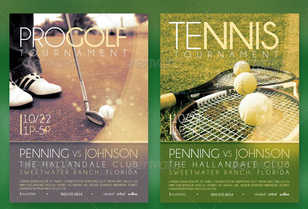 Golf Tournament Event Flyer CD Template