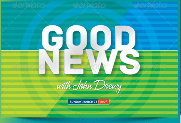 Good News Church Postcard Template