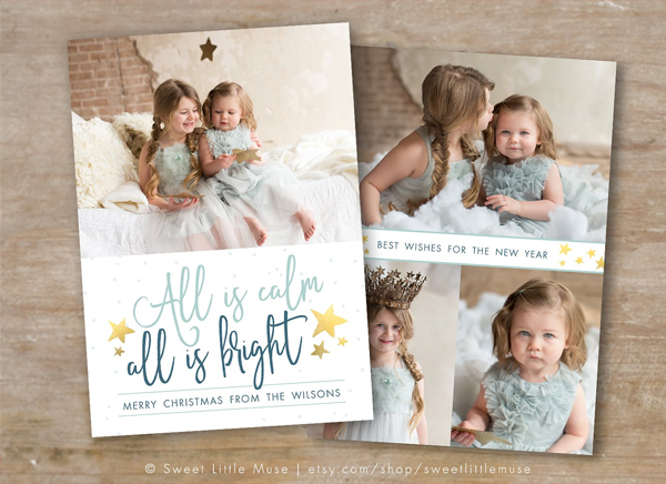 Gorgeous Holiday Christmas Card Template