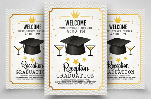 Graduation Flyer Template Design