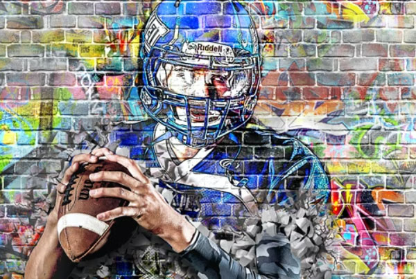 Graffiti Effect with Pop Up Photoshop Action