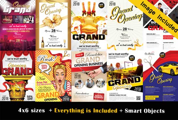 Grand Opening Discount Flyer Bundle