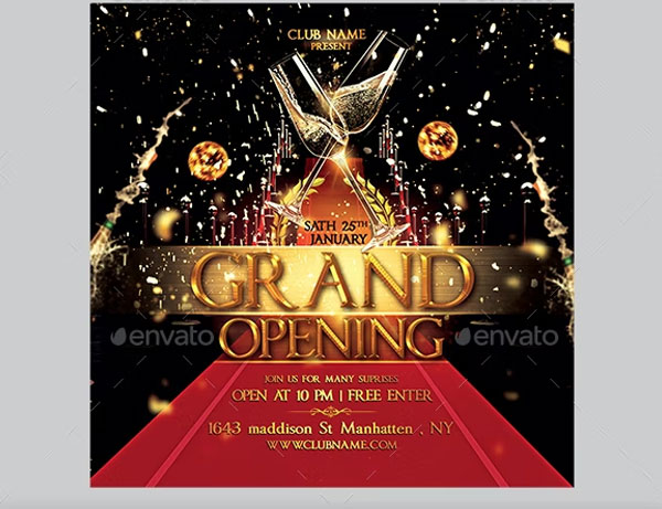 Grand Opening Flyer Design