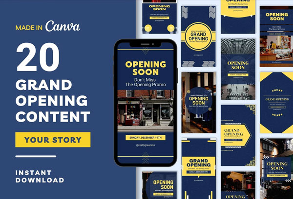 Grand Opening Story Template