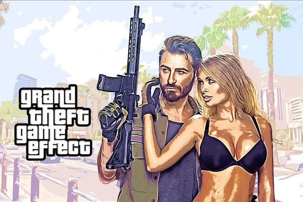GrandTheft Game Theme Effect - Photoshop Action