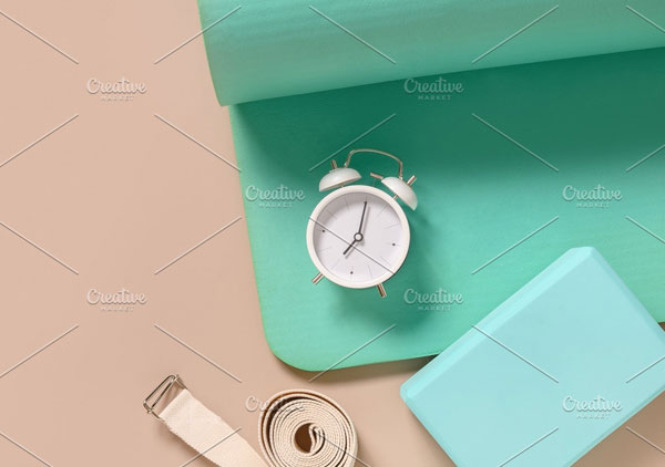 Green Fitness Mat