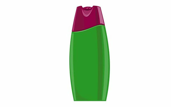 Green Shampoo Bottle Mockup