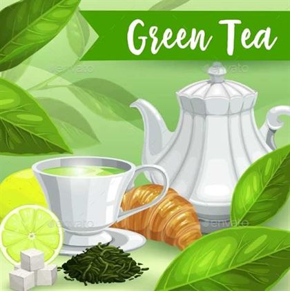 Green Tea and Lime Package Designs Templates