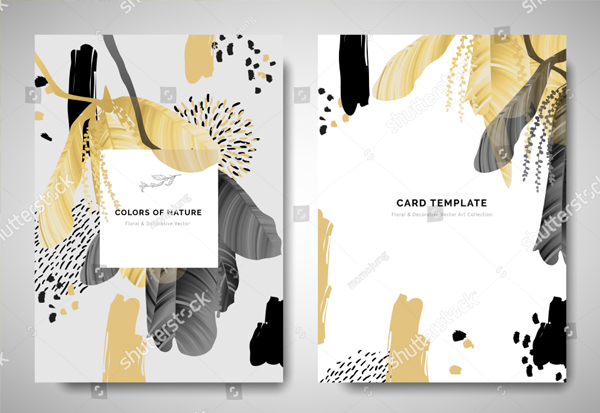 Greenery Greeting Card Template Design