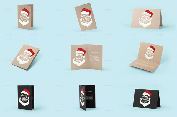 Greeting Card PSD Mockup