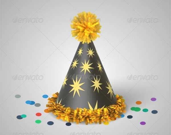 Grey Party Hat Mockups