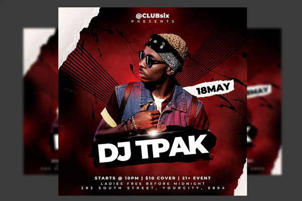 Guest Dj Instagram Flyer Template