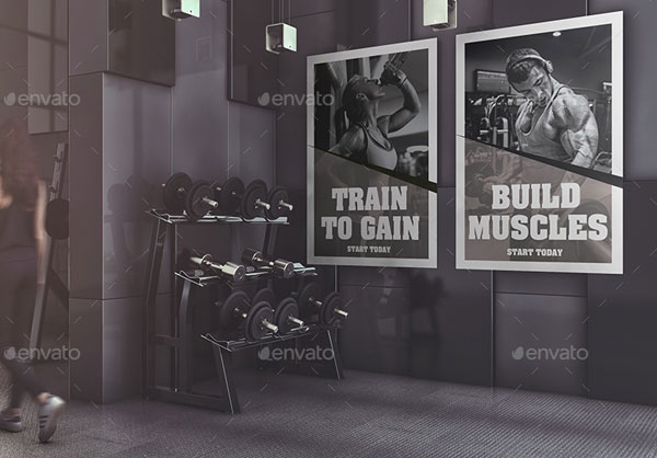 Gym Advertising Mockup