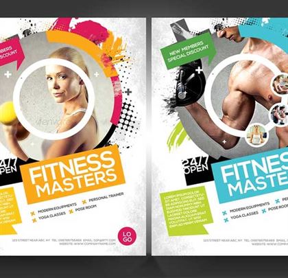 Gym Business Promotion Flyer Templates