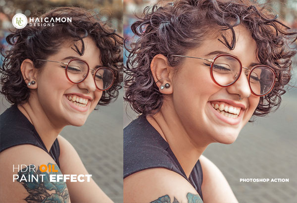 HDR Oil Paint Effect Photoshop Action
