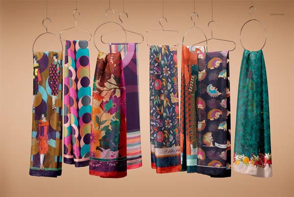Habotai Silk Scarf on Hanger Mockup Download