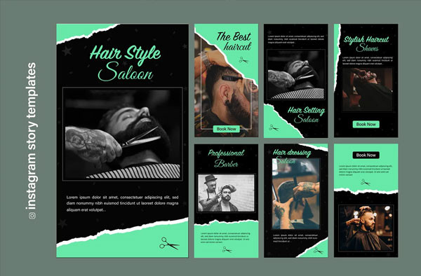Hair Style Instagram Template