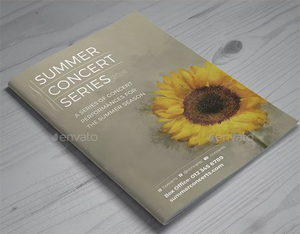 Half Letter Events Brochure