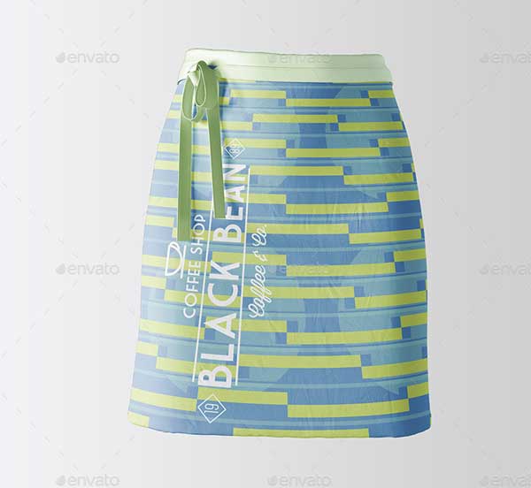 Half Waist Apron Mockup Template