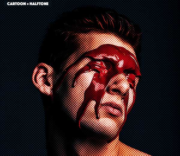 Halftone Cartoonize Photoshop Action