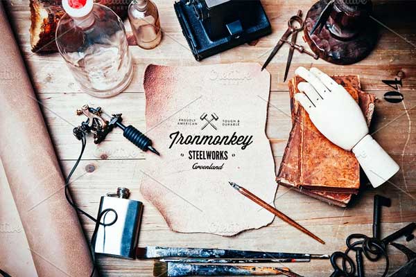 Hand Drawing Tatto Mockup