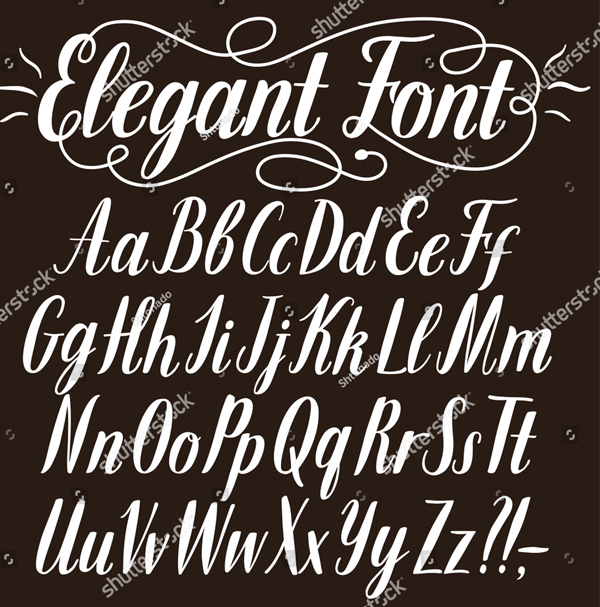 Hand Drawn Elegant Font