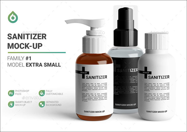 Hand Sanitizer Bottle Mockups