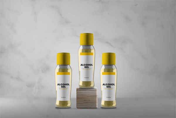 Hand Sanitizer Gel Bottle Mockup