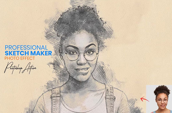 Hand-drawn Sketch Photoshop Actions