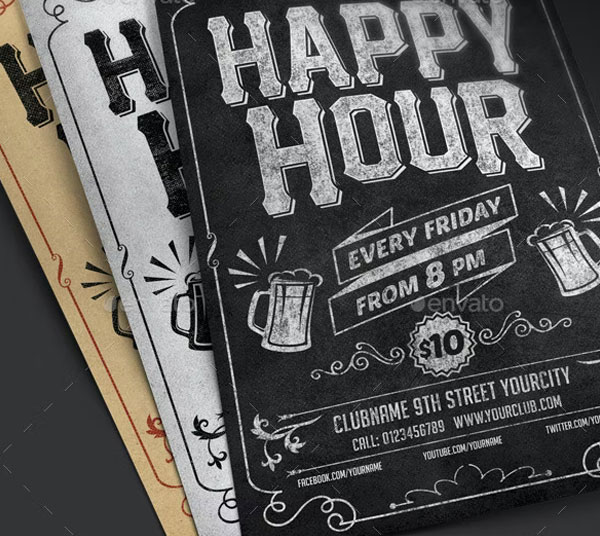 24+ Happy Hour Flyer Templates | Free & Premium PSD | AI | EPS Format Downloads