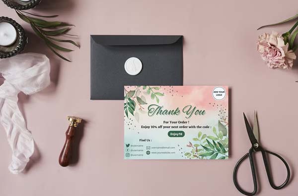 Happy Thank You Cards Template