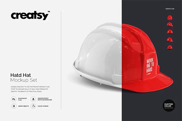 Hard Hat Mockup Set