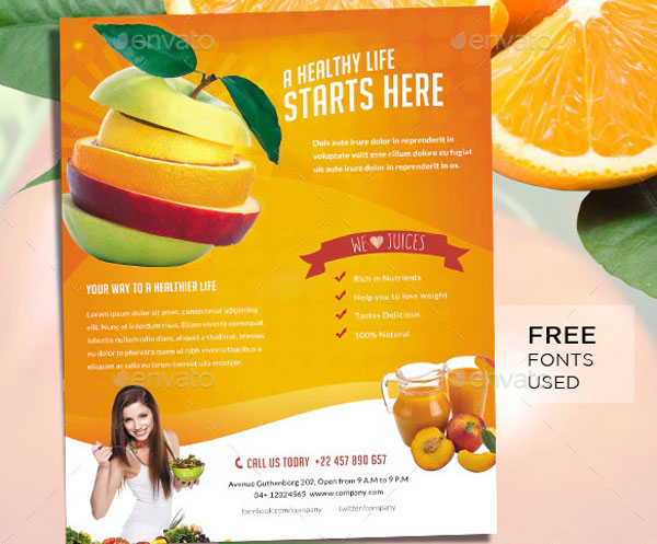 Healthy Diet Food Flyer