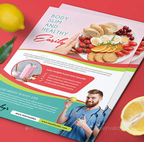 Healthy Diet Food Program Flyer Template