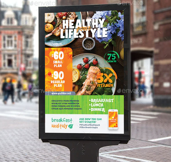 Healthy Food Flyer Bundle Template