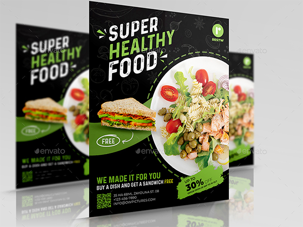 Healthy Food Flyer Template