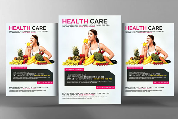 Healthy Life Diet Food Flyer