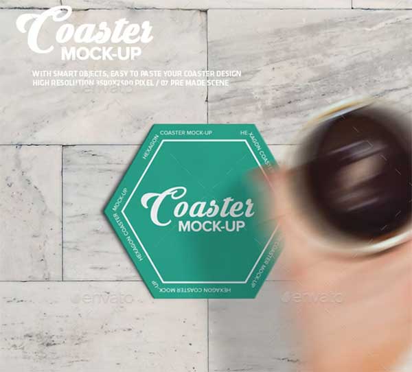 Hexagon Coaster Mock-Up